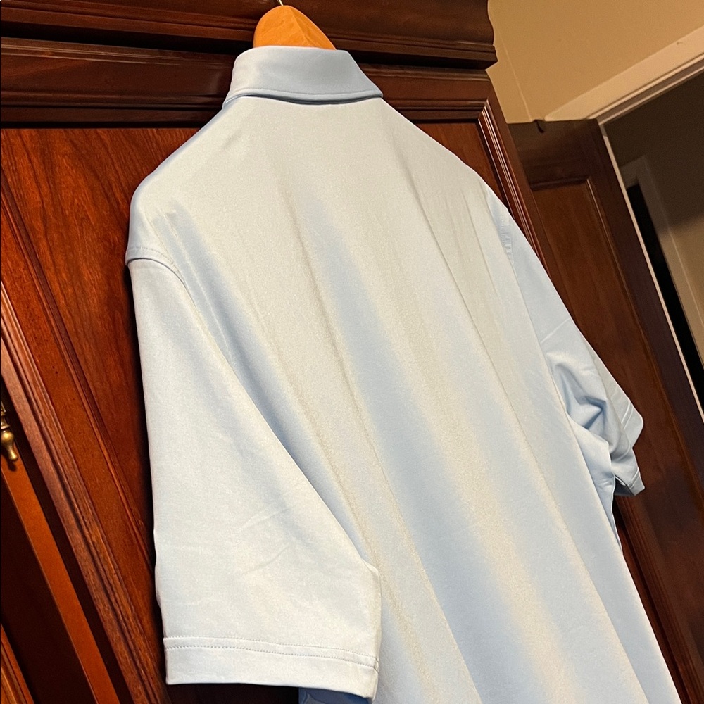 Brand New Peter Millar Summer Comfort Crown Sport Sun UPF 50+ Light Blue Polo! - Picture 3 of 15